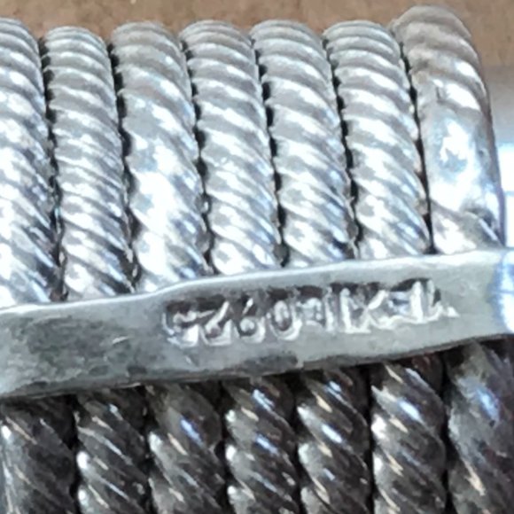 Sterling Silver Multi-Stacked Rope Ring - Picture 5 of 9